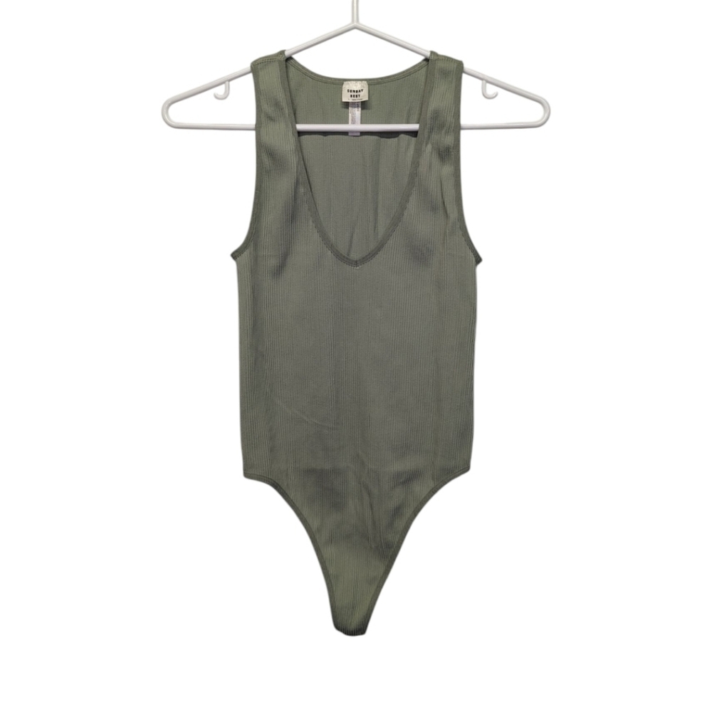 Aritzia Sunday Best Bodysuit Green Size L